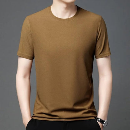 T-Shirt aus strukturiertem Material: Atmungsaktiv und bequem 
